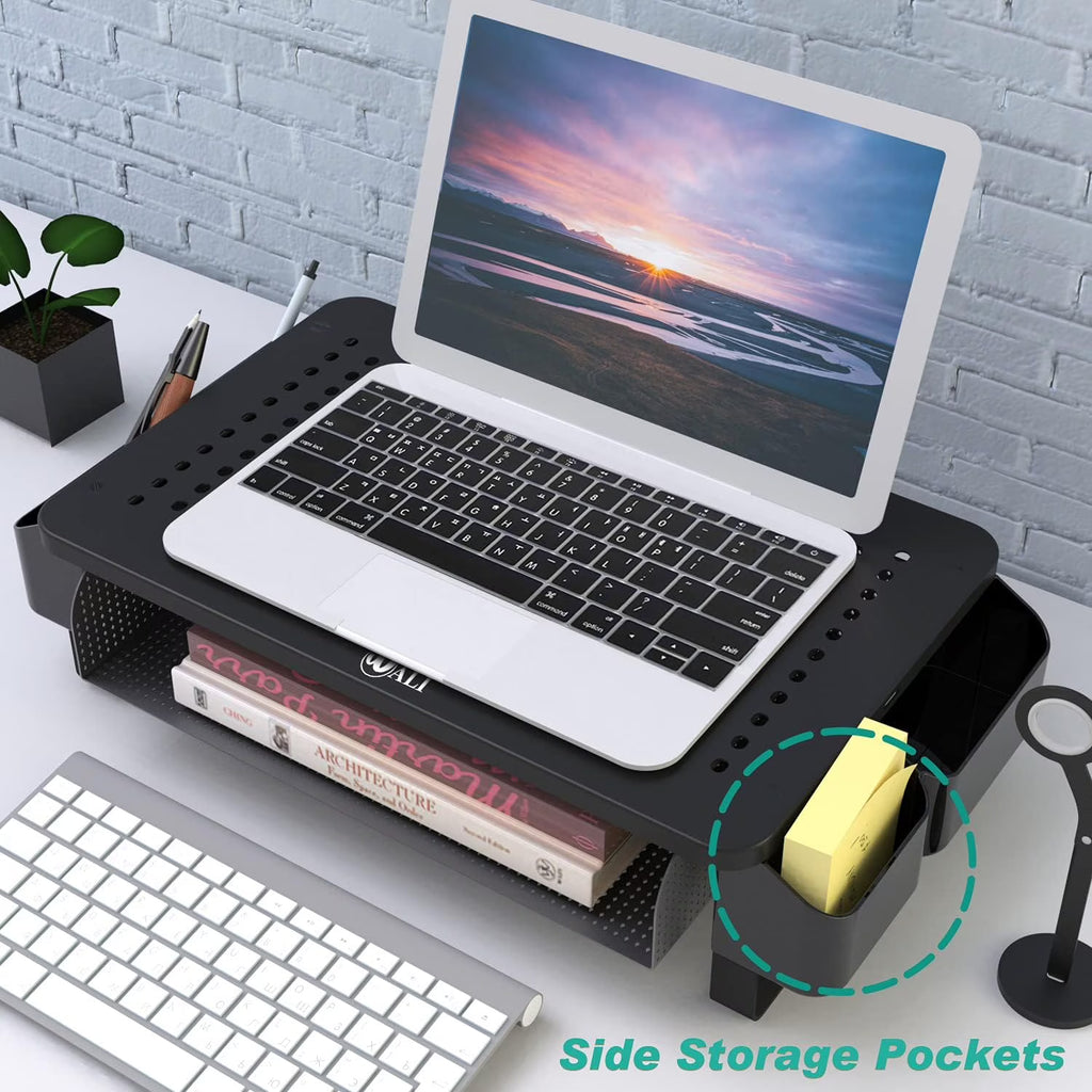 LUFF Monitor Stand Riser with Pullout Storage