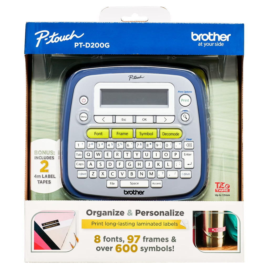Brother P-Touch PT-D200G Label Maker with Tape