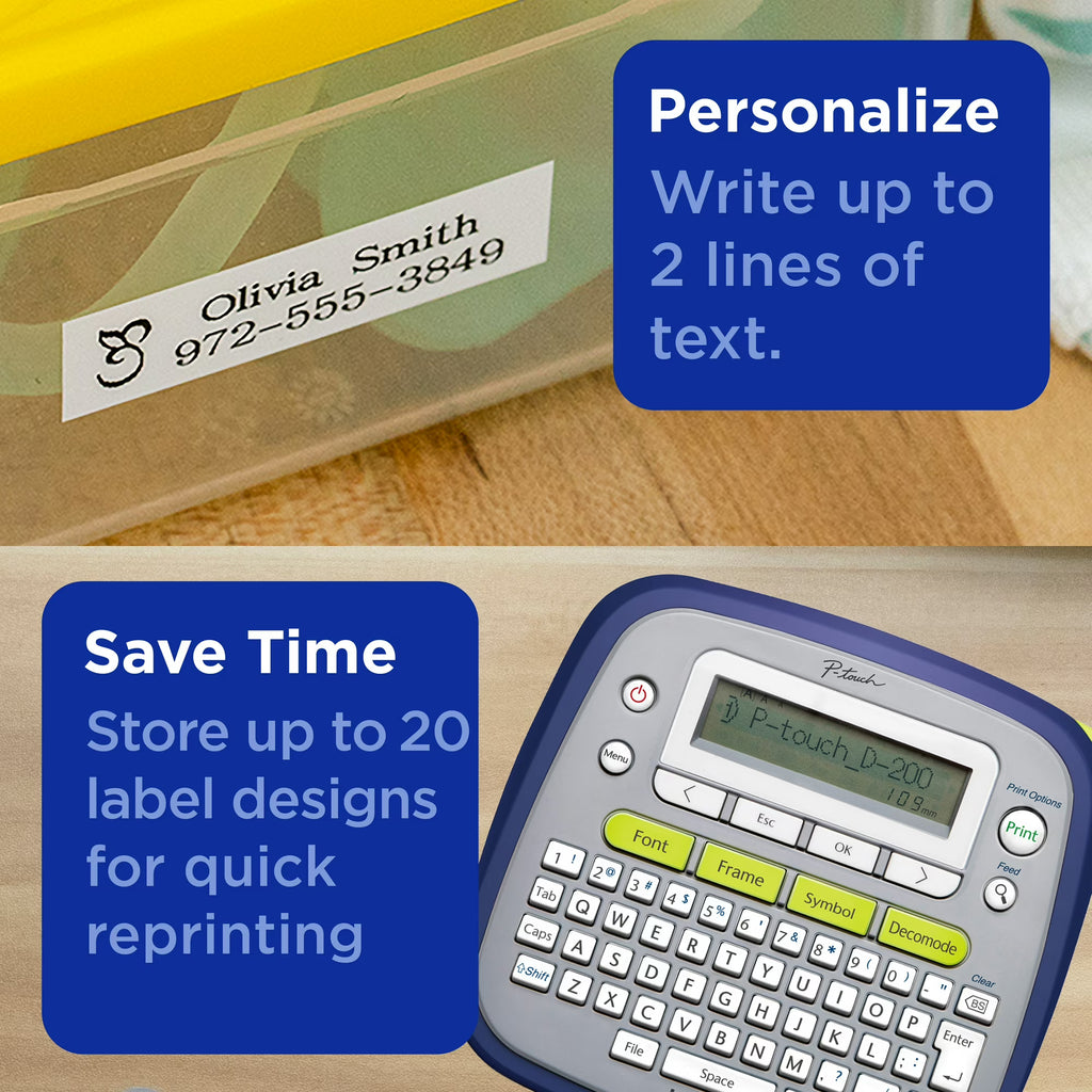 Brother P-Touch PT-D200G Label Maker with Tape