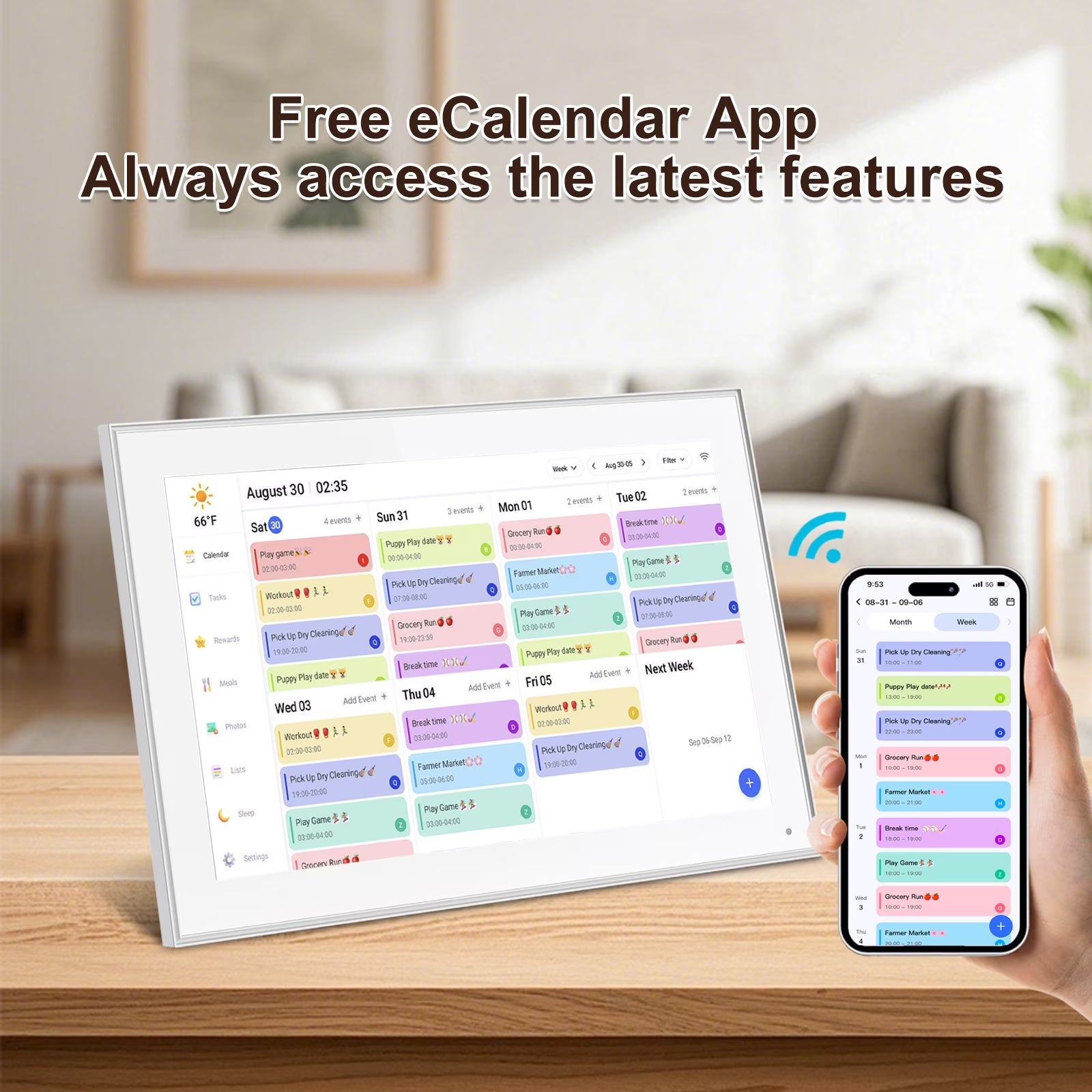 15.6 Inch Digital Calendar Smart Planner & Chore Chart