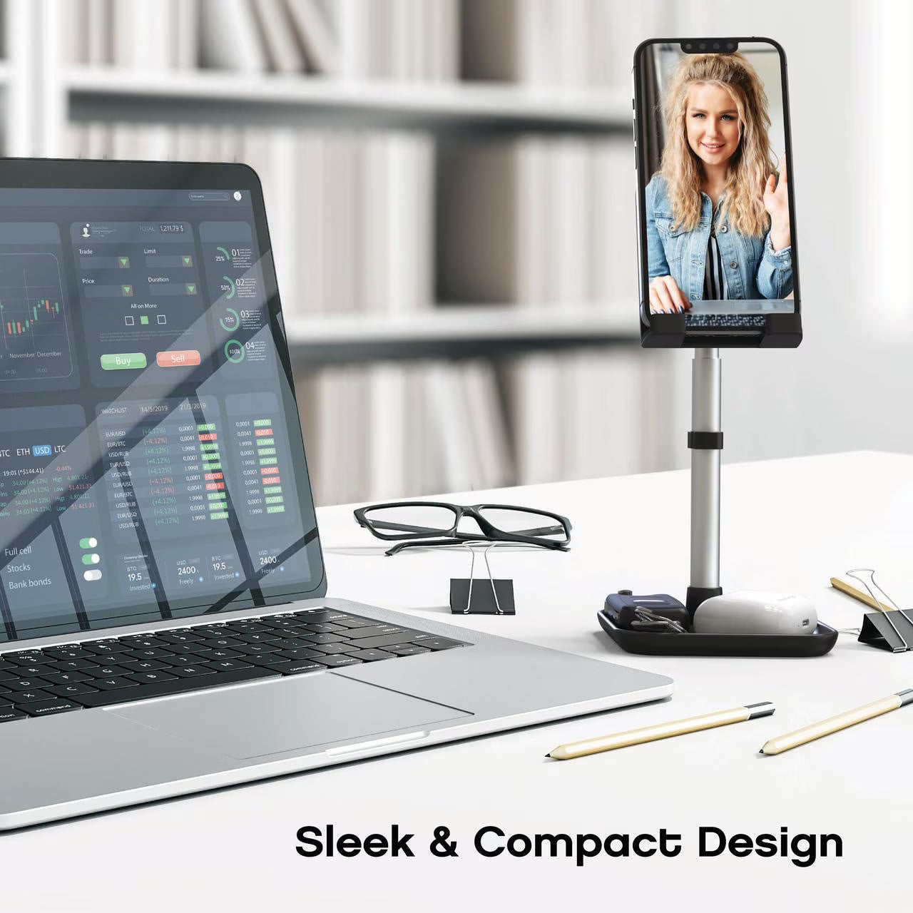 Fleximount Smart Phone & Tablet Stand for Desk