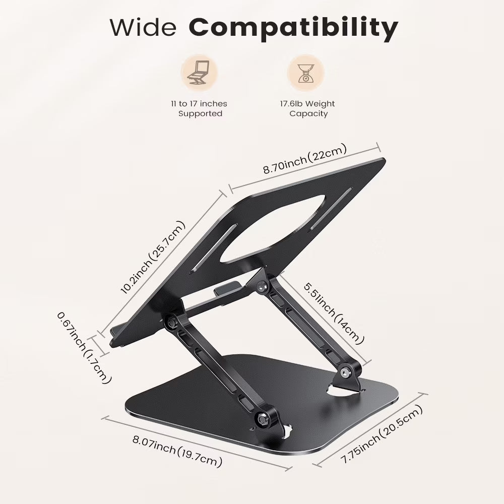 KEXIN Adjustable Aluminum Laptop Stand (10–16 inch)