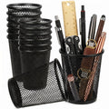 12-Pack Metal Pen Holder Desk Organizer