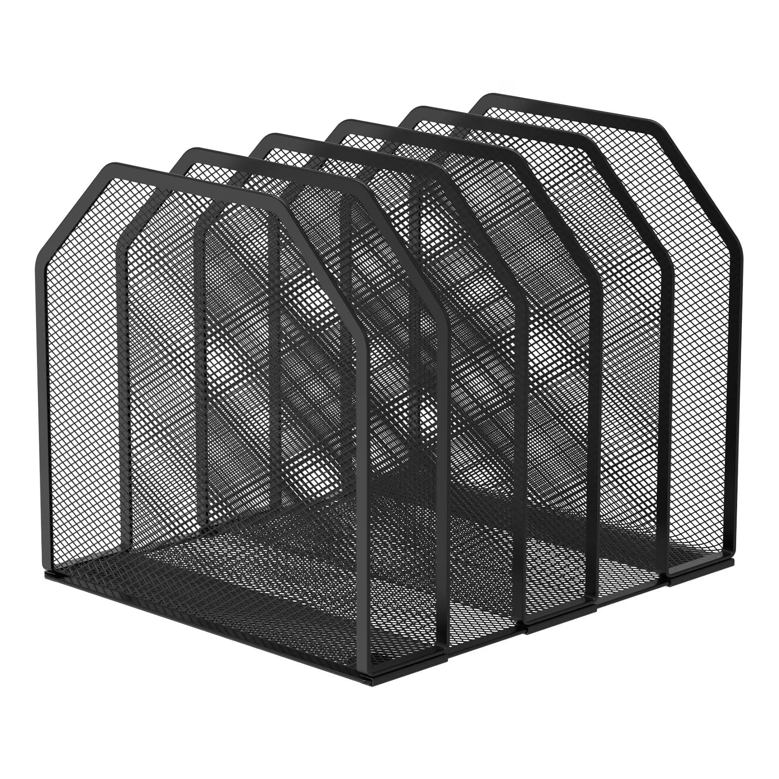 Lzvxtym Metal Vertical Desktop File Organizer (5–7 Sections)