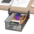 Mintazer Clamp-On Under Desk Organizer with Slide-Out Drawer