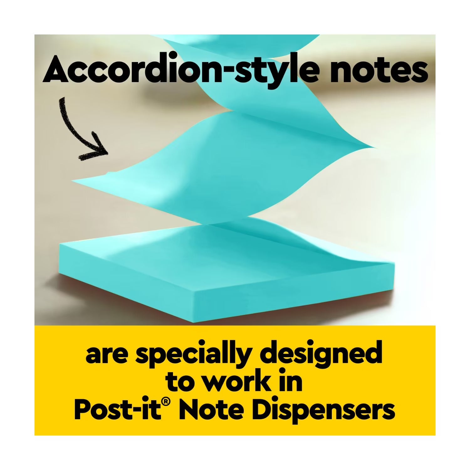 Post-it Pop-up Note Dispenser – Wave Design (Molten Ink)
